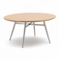 Tavolo rotondo in legno con gambe in metallo dimensioni 100 x 100 x 75cm